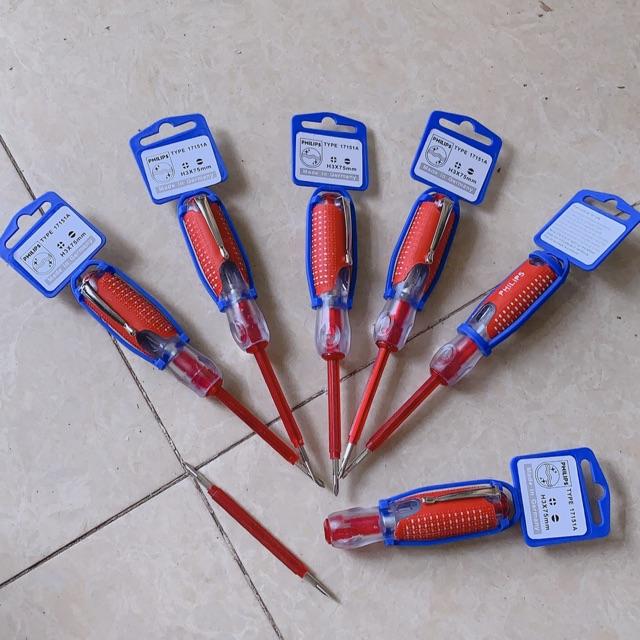 Bút thử điện 2 đầu philip đỏ