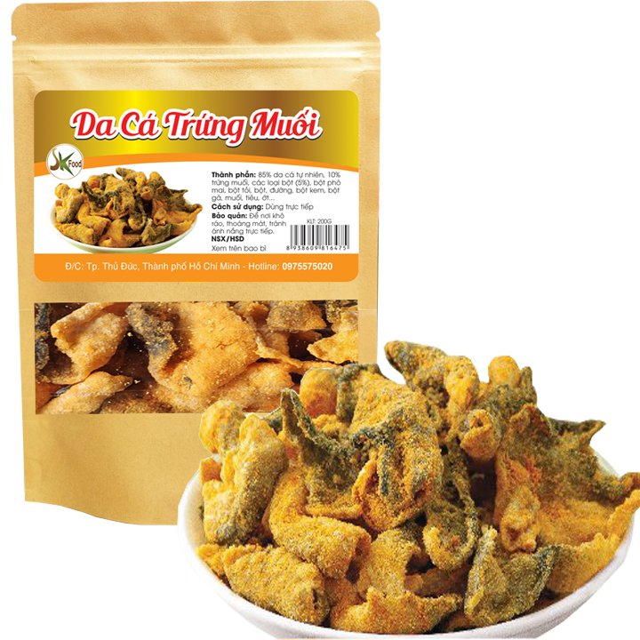 Da cá lắc trứng muối chuẩn vị singapore 100g