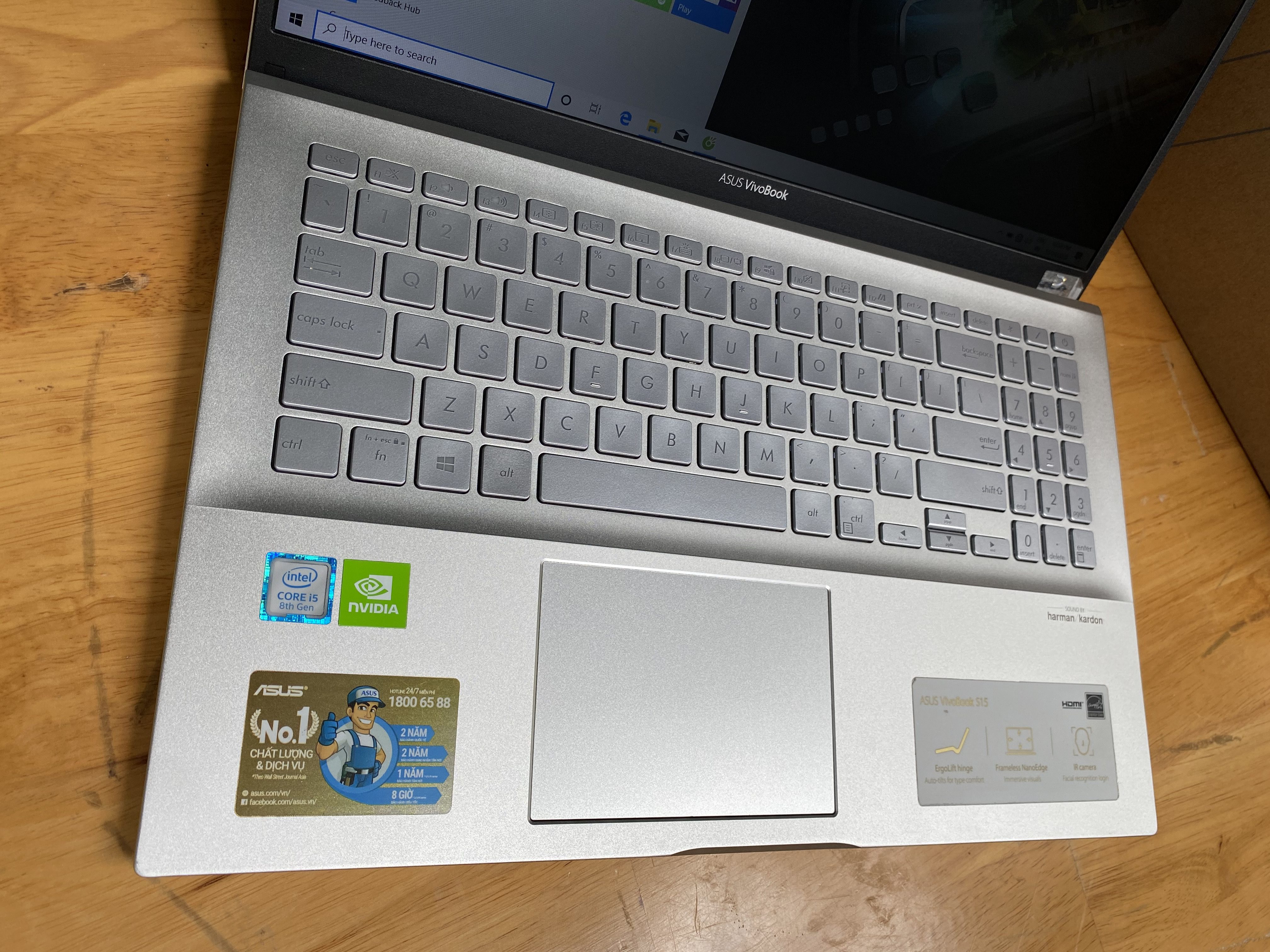 Laptop Asus Vivobook S531F i5 8G 512G vga 2G 156in Fullbox BHanh 12T