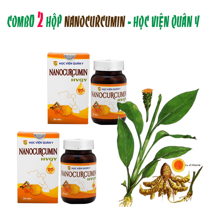 Combo 2 hộp Viên uống Nano Curcumin HVQY