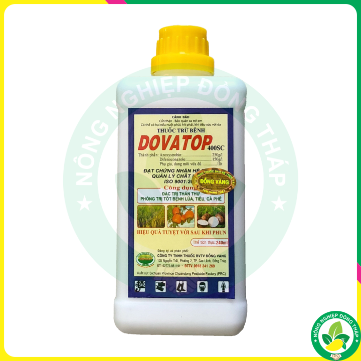 Thuốc Trừ Bệnh DOVATOP 400SC – Đặc Trừ Thán Thư Xoài, Phòng Trị Tốt Bệnh Lúa, Tiêu, Cà Phê (Chai 240ml)