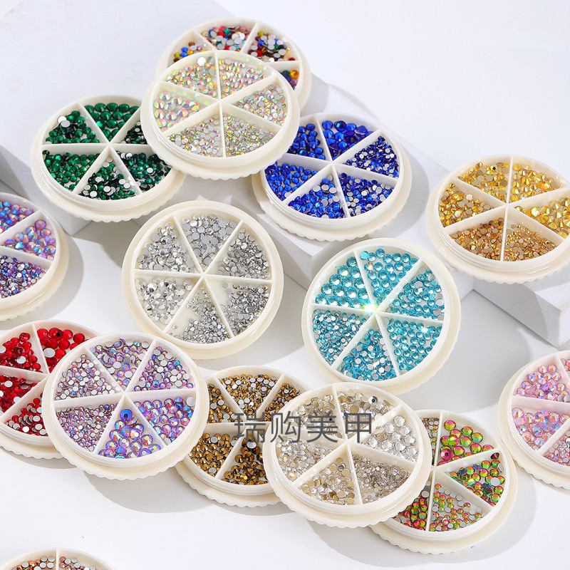 Multi-size nail drill plate round nail template nail decoration-Intl