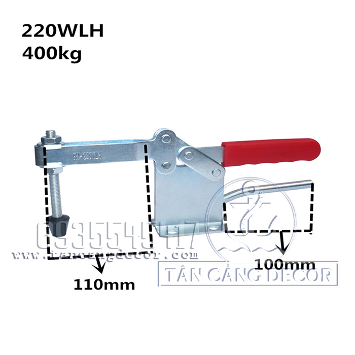 Sập mỏ cò dạng thẳng loại 25cm