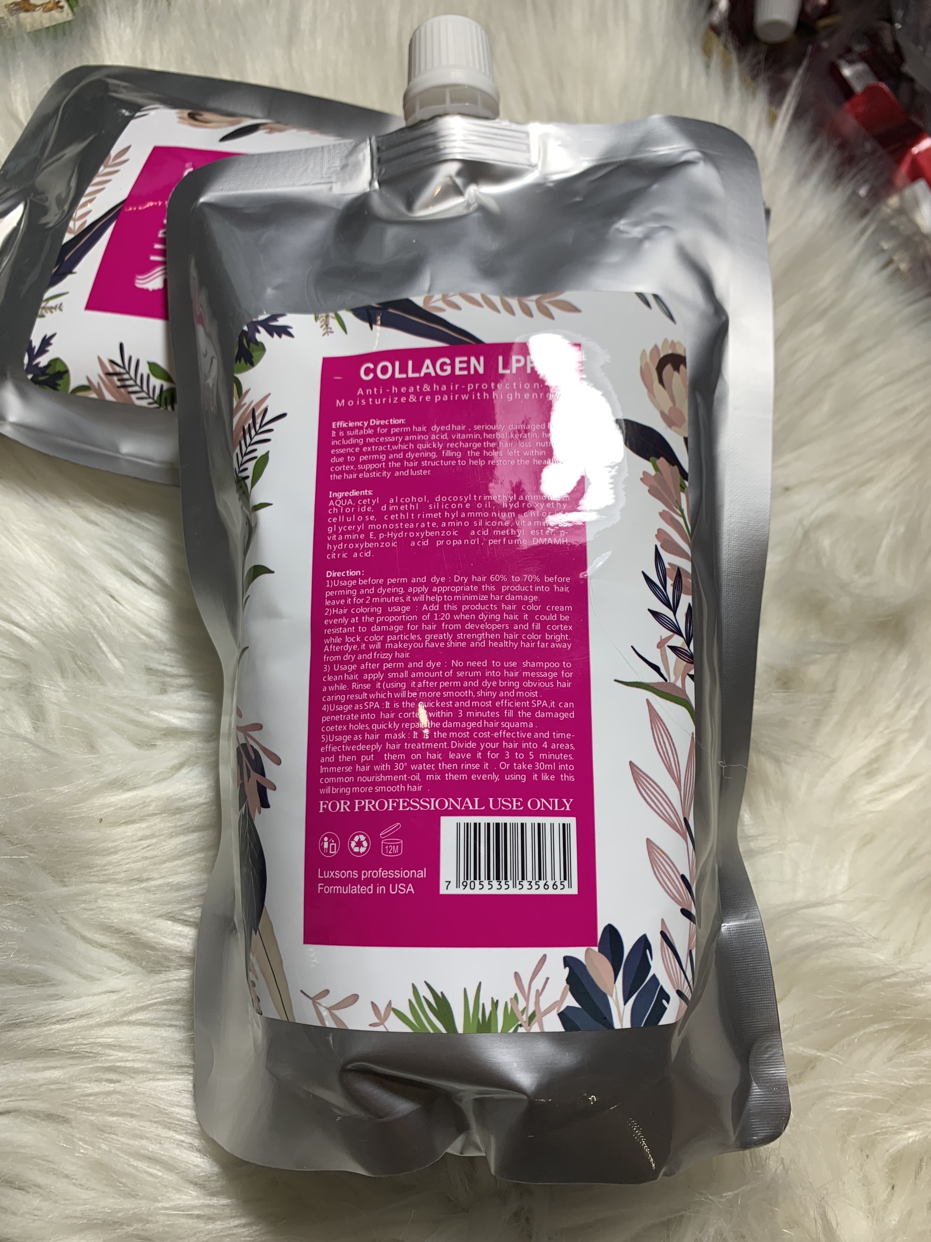 Hấp Dầu Luxsons Collagen 1000ml Siêu Thơm Siêu Bóng Mượt