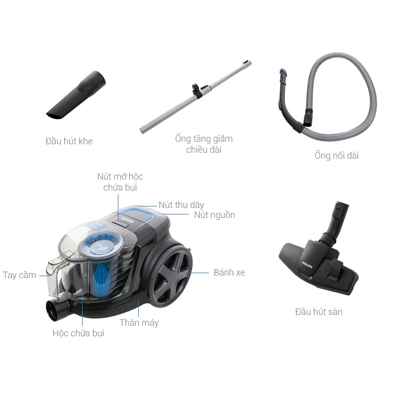 Máy hút bụi gia đình Philips FC9350/01
