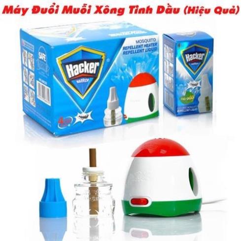 Máy đuổi muỗi và sông tinh dầu hacker ( tặng lọ tinh dầu)