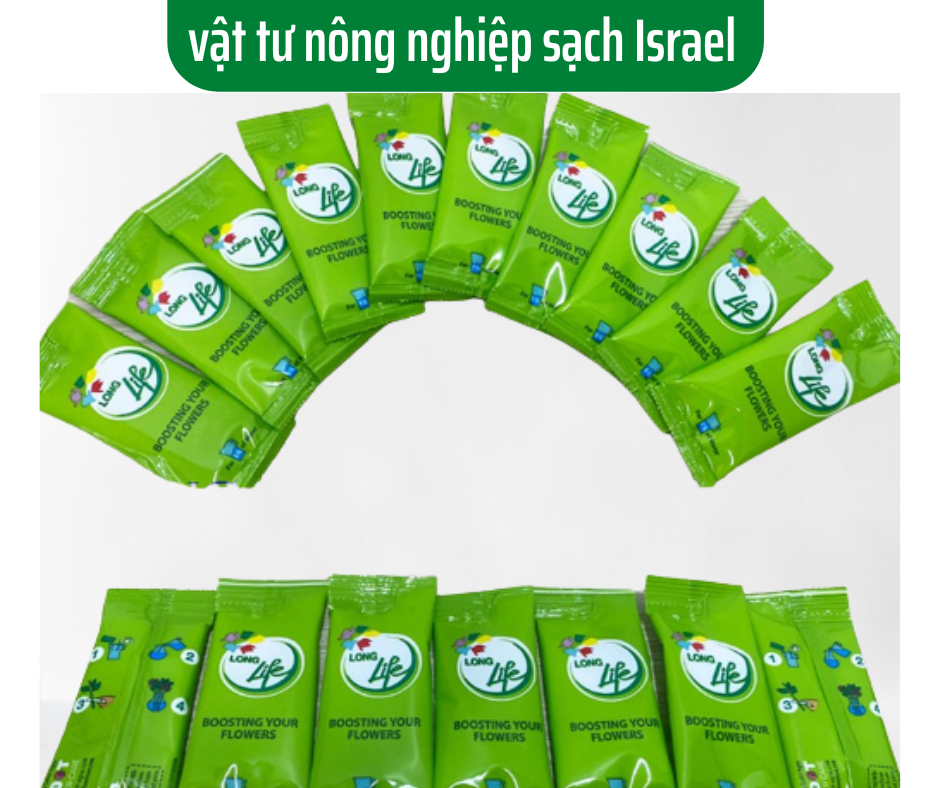 Gói Dưỡng Hoa tươi lâu tàn Longlife nhập khẩu ISRAEL - giúp hoa tươi lâu trên 14 ngày không cần thay nước