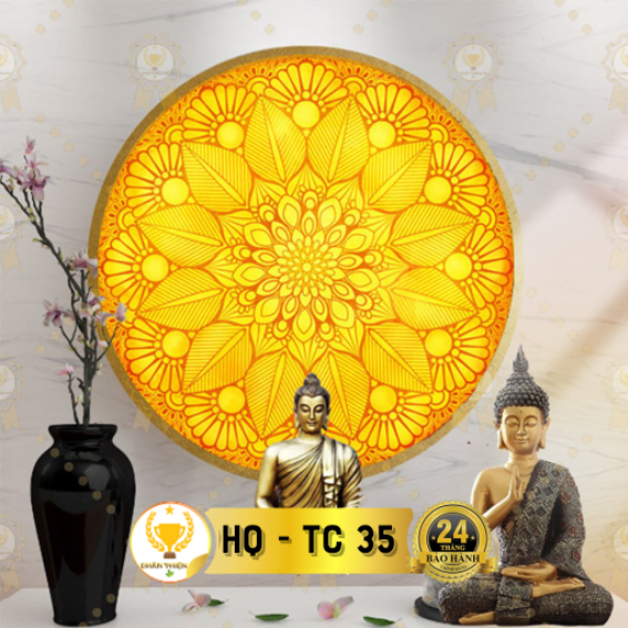 [ Xưởng Tuyển Đại Lý ] Đèn Thờ Hào Quang Trúc Chỉ In TC-35