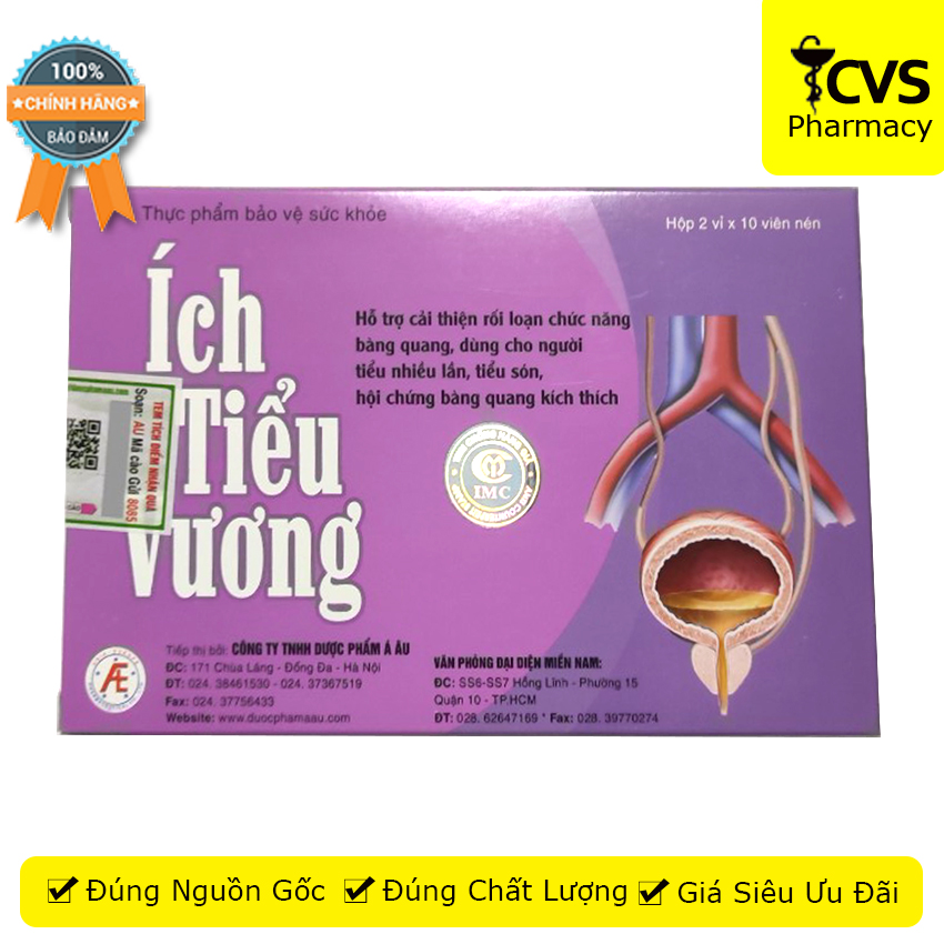 Ích Tiểu Vương hỗ trợ cải thiện giảm tiểu són, tiểu nhiều lần cả ngày và đêm - cvspharmacy