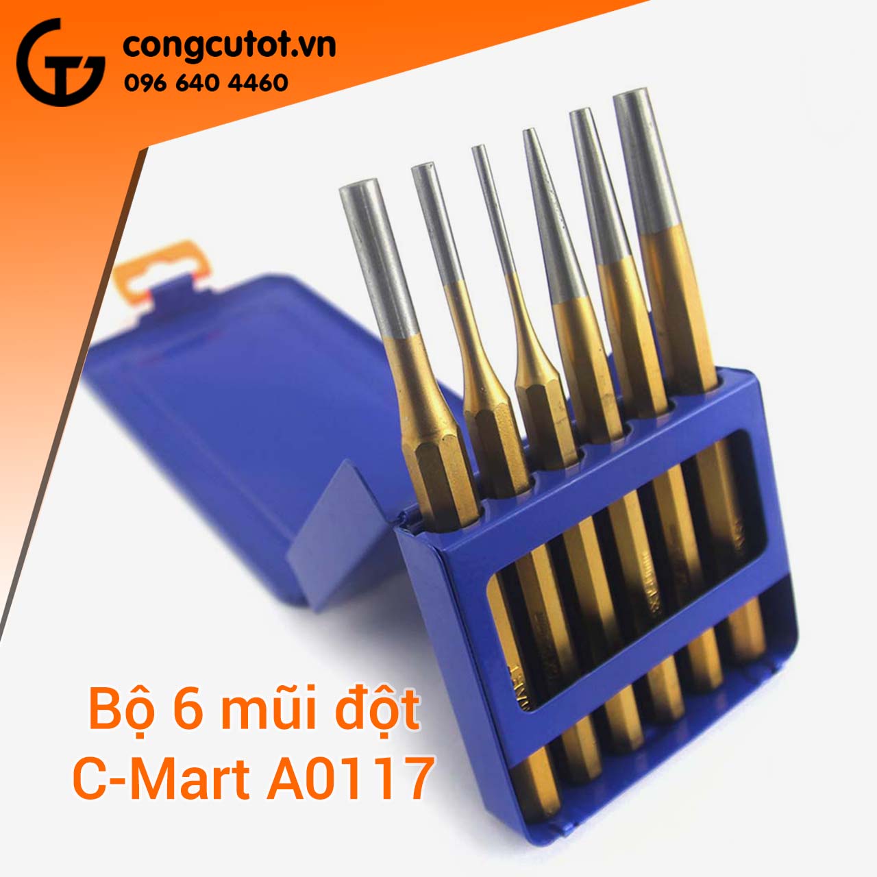 Bộ mũi đột 6 chi tiết C-mart A0117