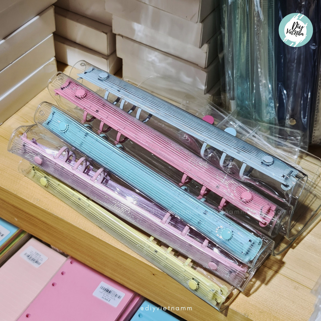 [HCM]VỎ PLANNER TRONG SUỐT CÒNG MÀU