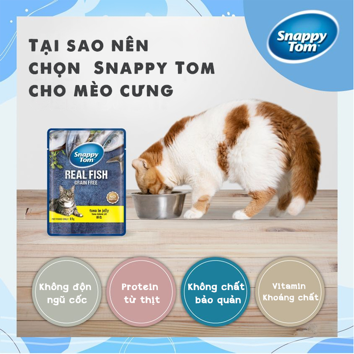 Pate Cho Mèo Snappy Tom - Gói 85 Gram