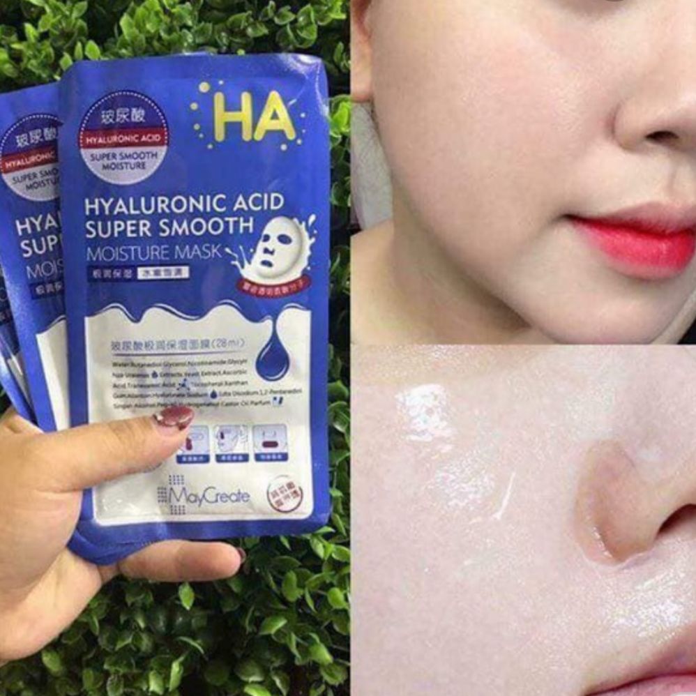 Hộp 20 miếng Mặt nạ HA cấp nước dưỡng chất cho da