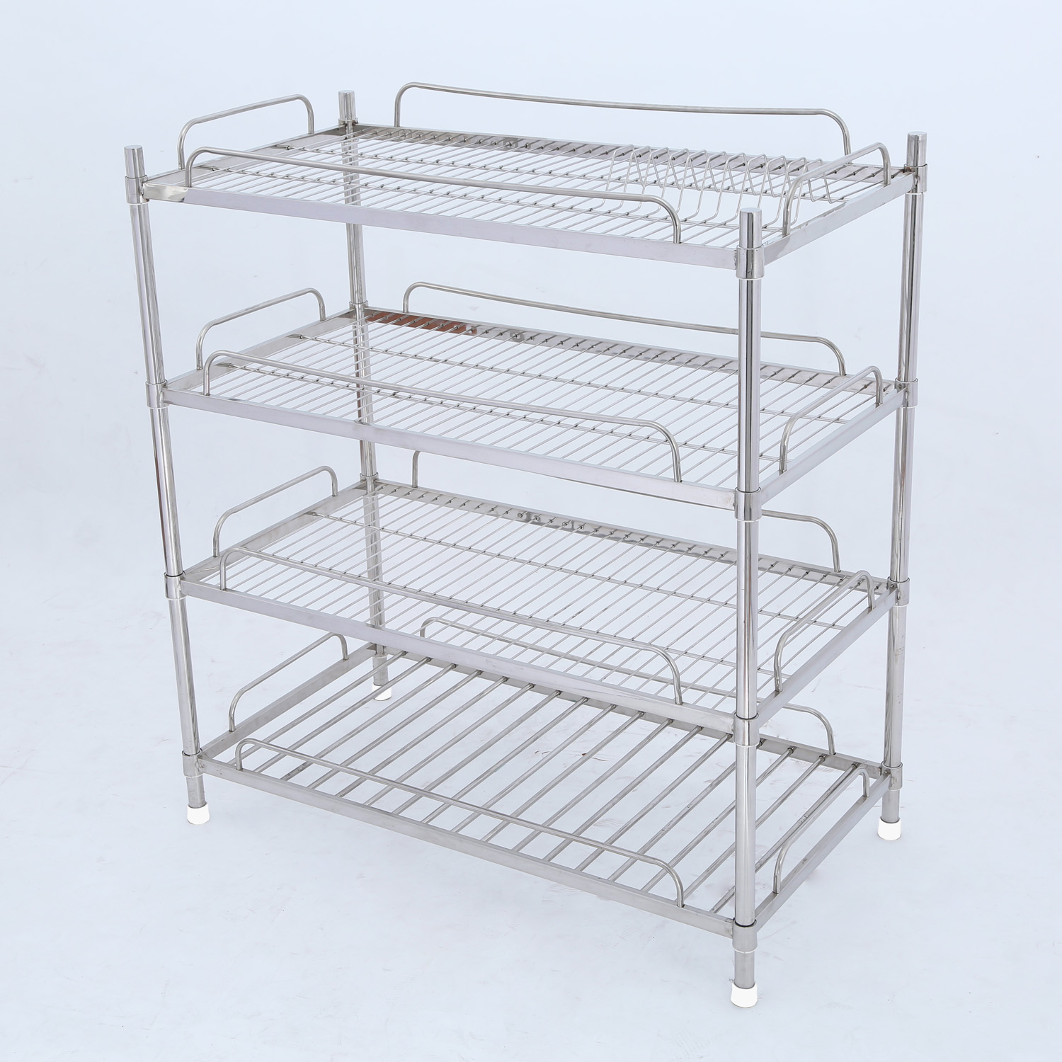[CHÍNH HÃNG] Kệ inox úp chén dĩa Prota 4 tầng lắp ráp – Bảo hành 12 tháng – Cam kết 1 đổi 1
