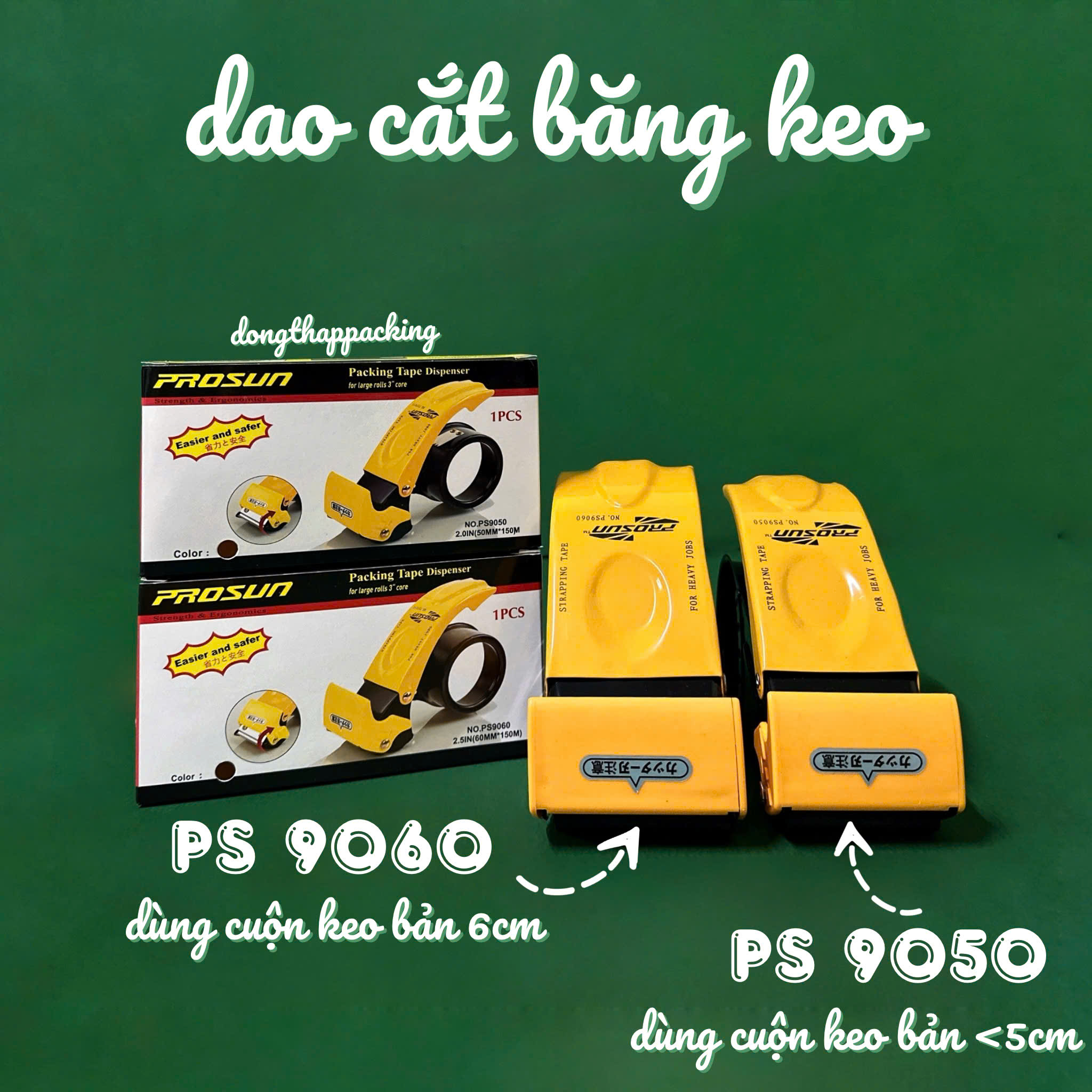 DỤNG CỤ CẮT BĂNG KEO CAO CẤP PS9050 và PS9060
