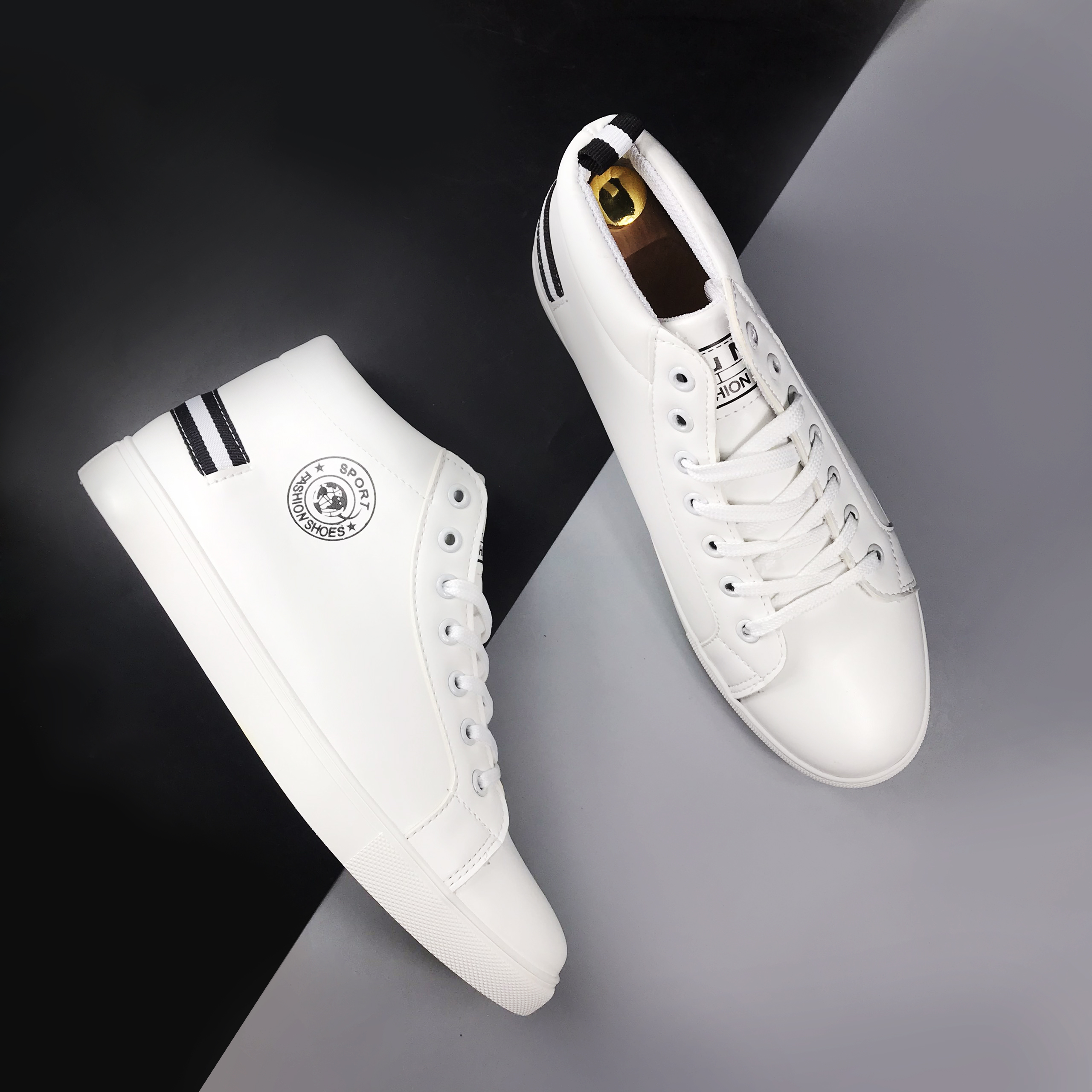 >> SO SÁNH GIÁ GIÀY NAM HỌC SINH | Shopee Lazada Sendo Tiki 78 GIÀY CAO CỔ NAM, GIÀY SNEAKER CAO CỔ TRẮNG GÓT KẺ VẠCH, GIÀY CHO HỌC SINH ĐI HỌC, ĐI CHƠI THỜI TRANG 2020