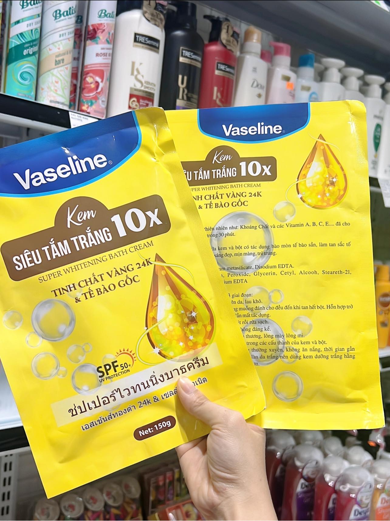 Kem siêu tắm trắng 10x Vaseline THÁI LAN