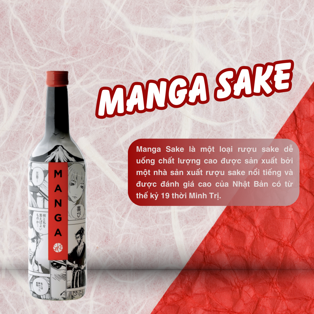 Rượu Sake Manga Nhật Bản - 720ML - 13%