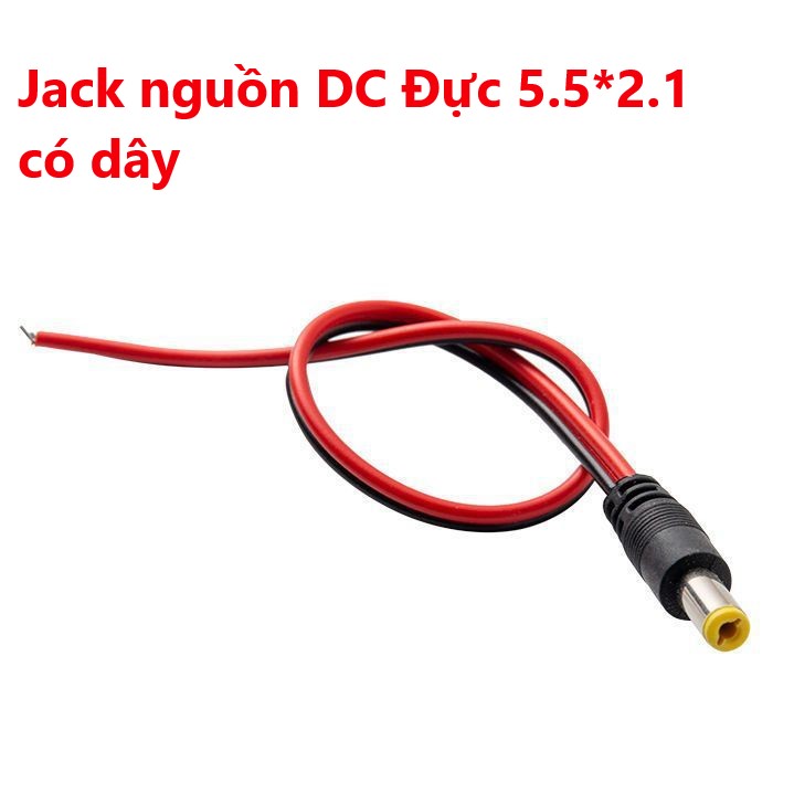 Jack nguồn DC Đực, Cái 5.5*2.1mm có dây dùng cho camera - Lõi dây đồng nguyên chất Hàng Xịn