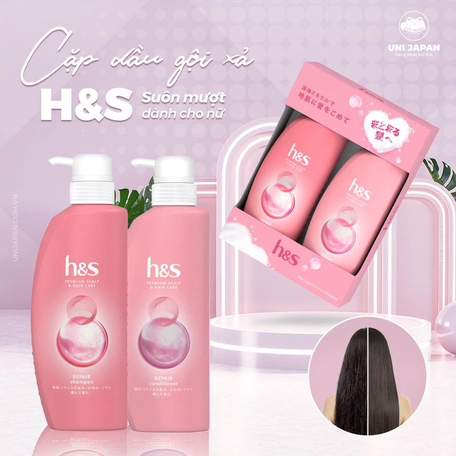 Bộ dầu gội xả H&S Nội Địa Nhật Bản