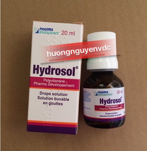 Vitamin Hydrosol polyvitamin 20ml Pháp cho bé từ 1 tuổi - giúp tang hấp thu, bé phát triển khỏe mạnh