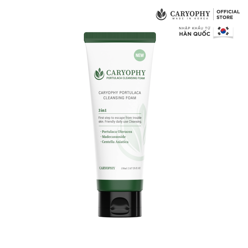 Sữa Rửa Mặt Ngăn Ngừa Mụn Caryophy Portulaca Cleansing Foam 150ML giá rẻ