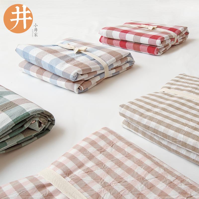 Xiaojingjia 100% Cotton Ga Trải Giường Đơn Chiếc Bông Giặt Nước Kẻ Sọc 100% Cotton Bông Tân Cương Duy Nhất Hai Người Vào Mùa Xuân Và Mùa Thu Trên Giường Cung Cấp