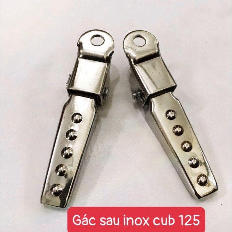 Gác chân sau inox cub 125