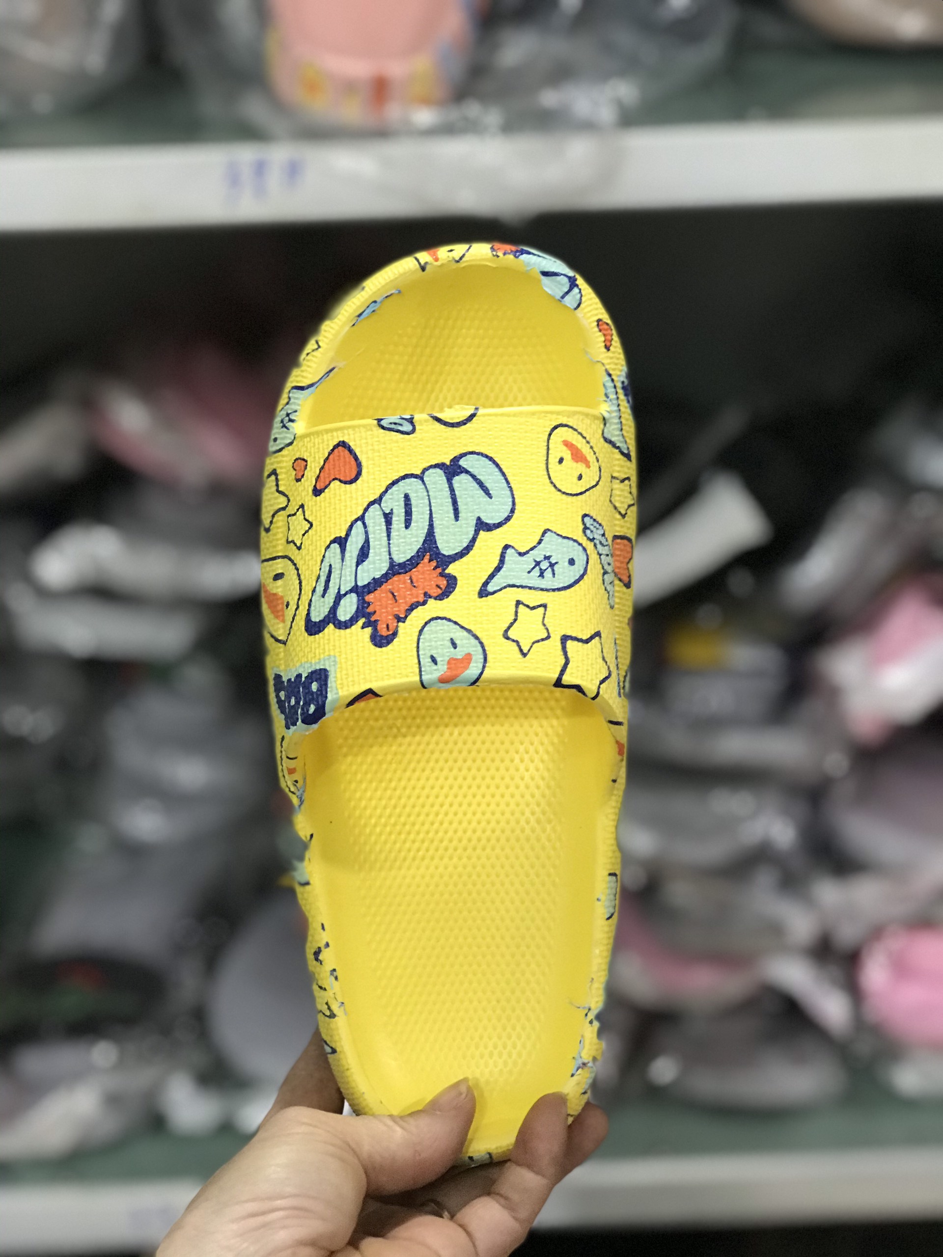 Dép quai ngang hoạt hình cá, vịt siêu dễ thương (xả lỗ)