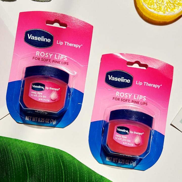 Dưỡng mềm và hồng môi Vaseline Rosy Lips Mỹ 7G