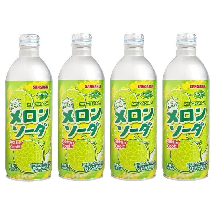 Combo 3 chai soda dưa lưới sangaria 500 ml nhật bản