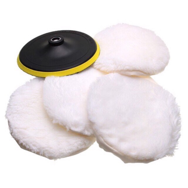 Miếng bông lông cừu đánh bóng xoá xước 5 inches