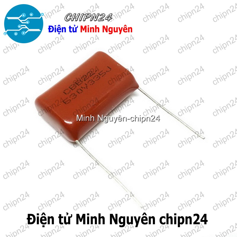 [2 con] (F233) Tụ CBB 630V 335J P=25mm (335 3.3uF) - HH004927