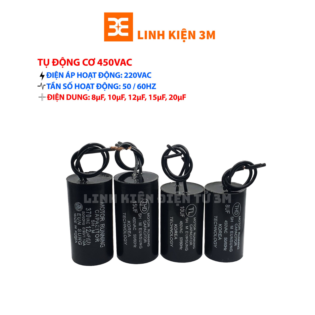 Tụ Động Cơ 370VAC - 10uf