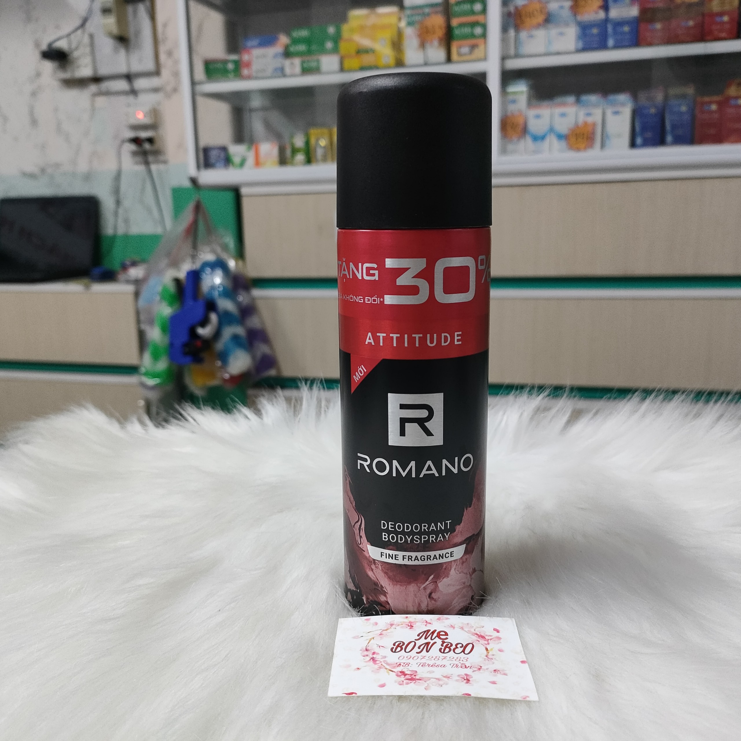 Xịt khử mùi toàn thân Romano 150m/195ml