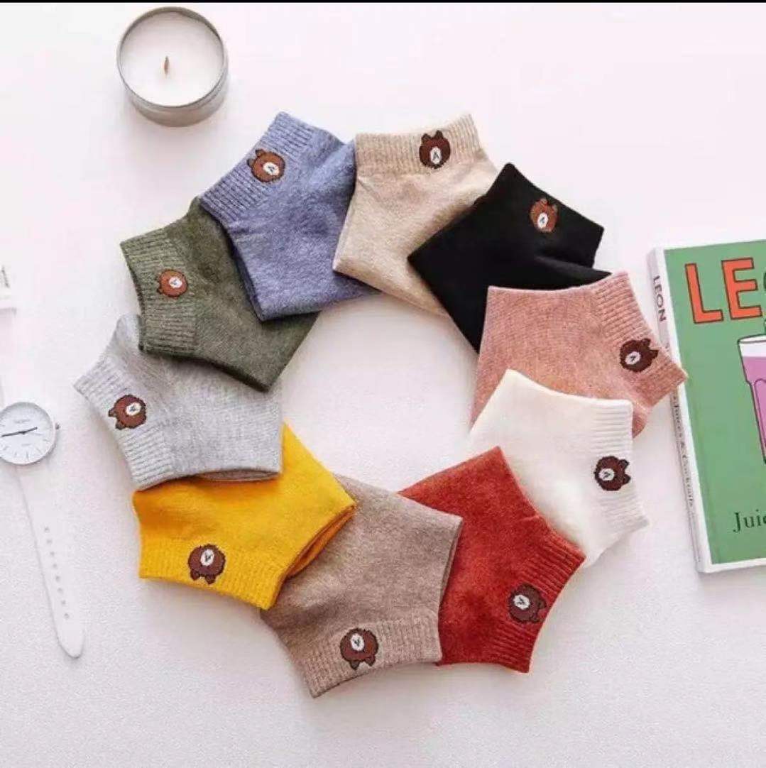 Set 10 đôi tất gấu Brown