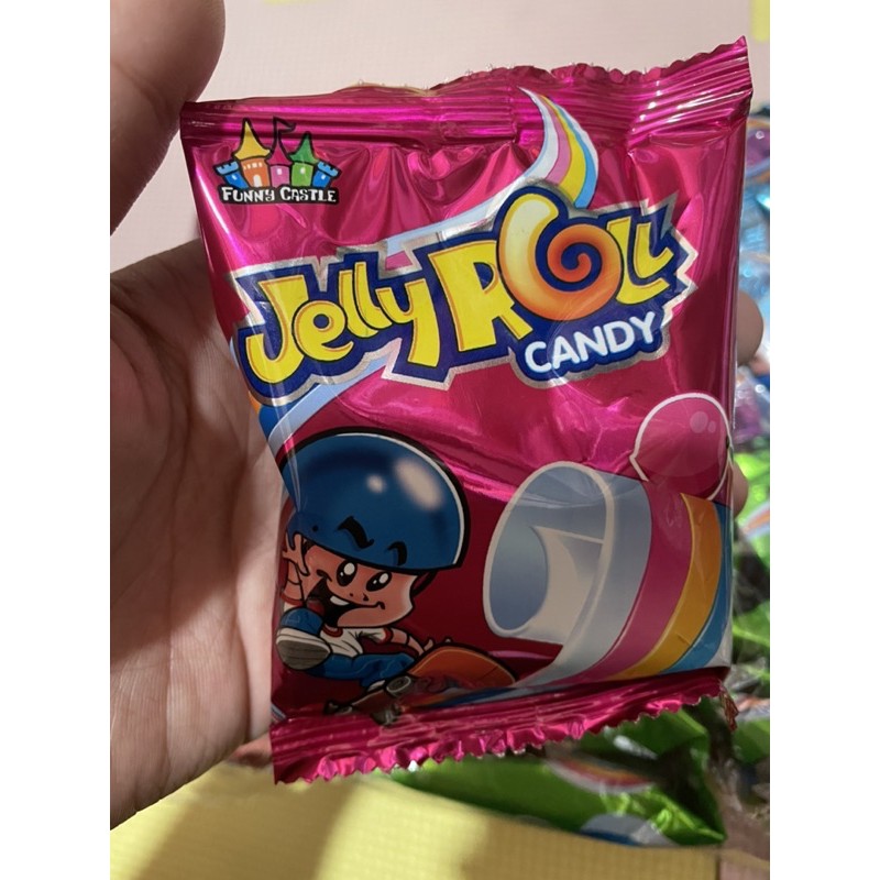 [HCM]KẸO CUỘN TRÁI CÂY JELLY ROLL CANDY ( túi 30gói)