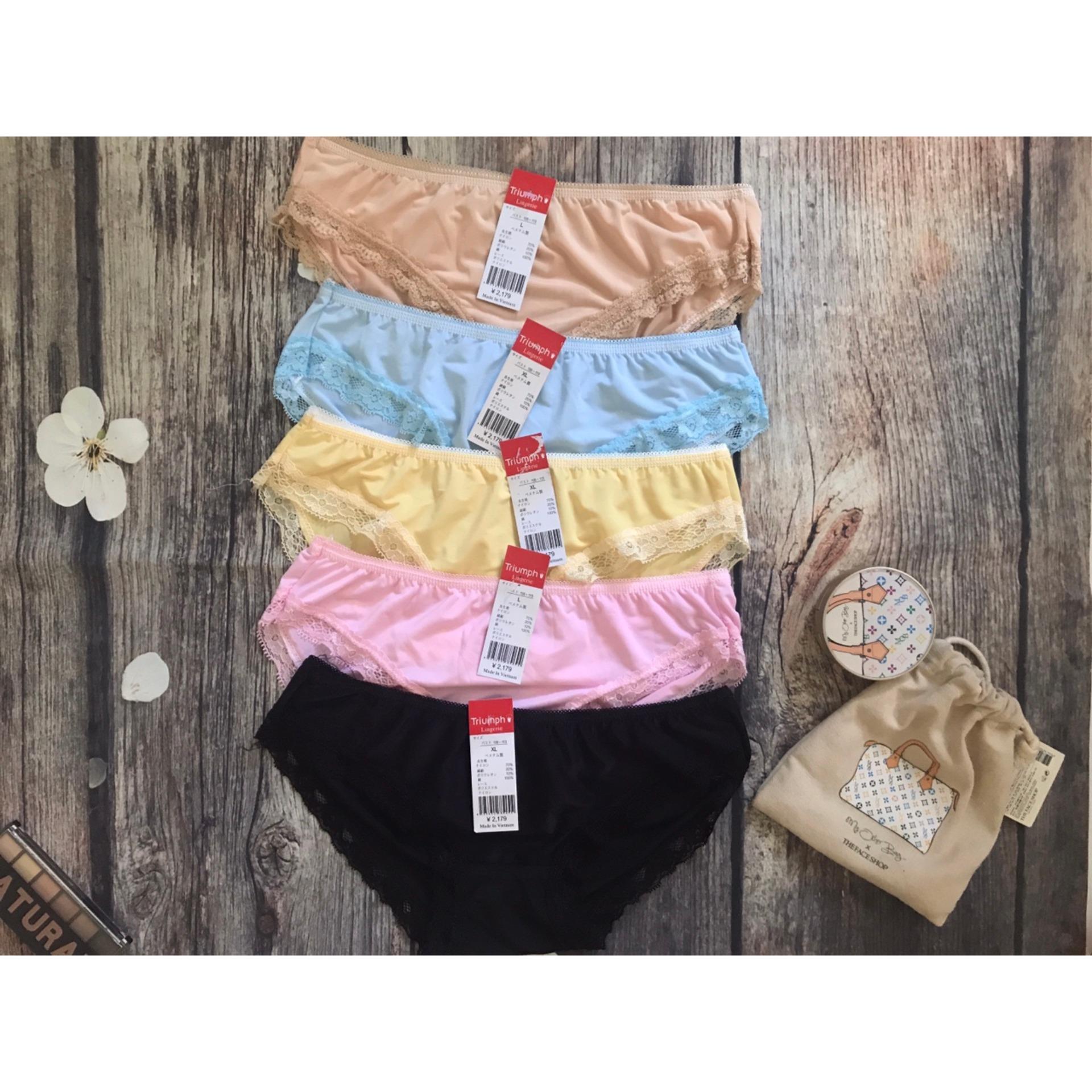 SET 5 chiếc quần lót nữ thun lạnh co giãn 4 chiều