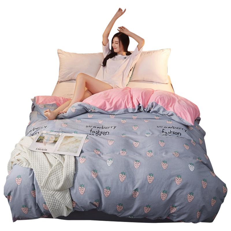 Bắc Âu Dày Vải Flannel Đơn Chiếc Vỏ Chăn A 100% Cotton B Nhung Pha Lê Vỏ Chăn Ấm Áp 1.5m1.8 M Giường 200X230