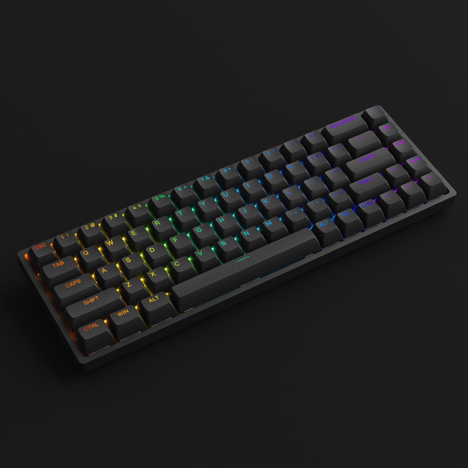 Bàn phím cơ AKKO 3068v2 RGB – Black (Foam tiêu âm / Hotswap / AKKO CS Jelly switch)