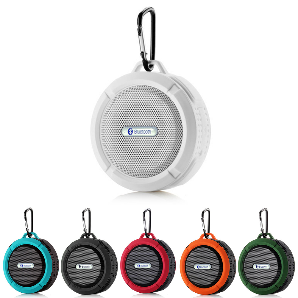 Wireless Bluetooth Handsfree Waterproof Mic Suction Mini Speaker Shower Bath C6