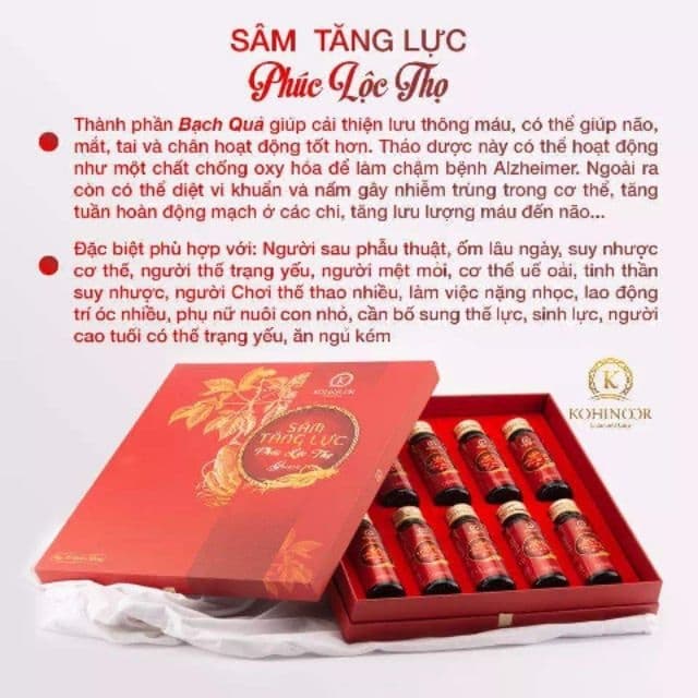[Chính hãng] SÂM TĂNG LỰC PHÚC LỘC THỌ KOHINOOR STAR