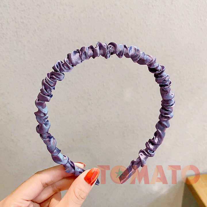 Bờm Cài Tóc Lụa Nhún - Băng Đô Nhún Phong cách Hàn Quốc - 66