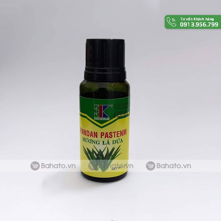Hương lá dứa có màu xanh 20ml (lốc 6 lọ)