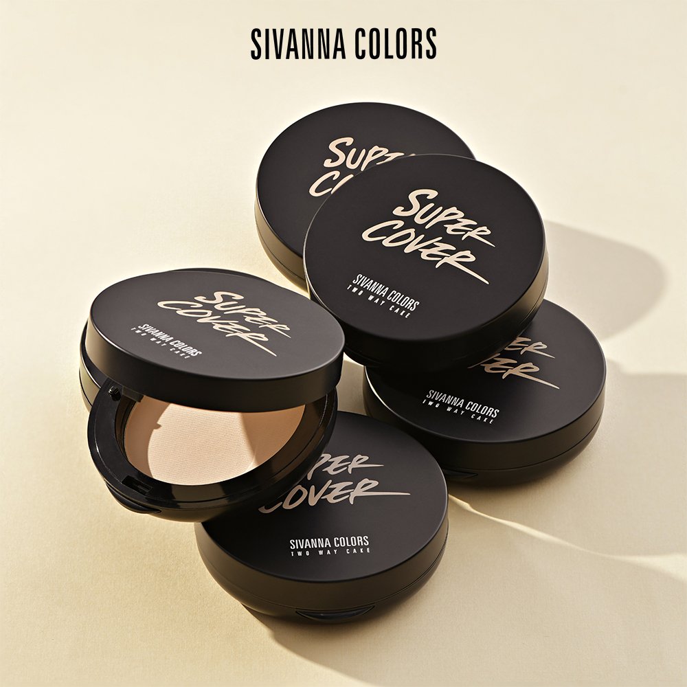 Phấn nền Sivanna colors super cover two way cake