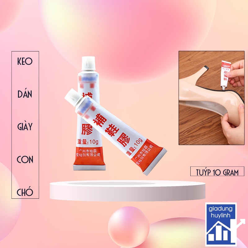 Keo dán giày dép con chó siêu dính 10g