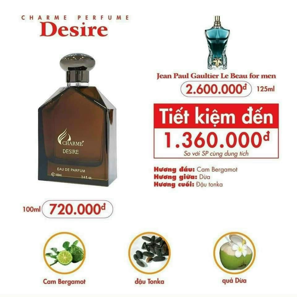 Nước hoa Charme_Desire 100ml