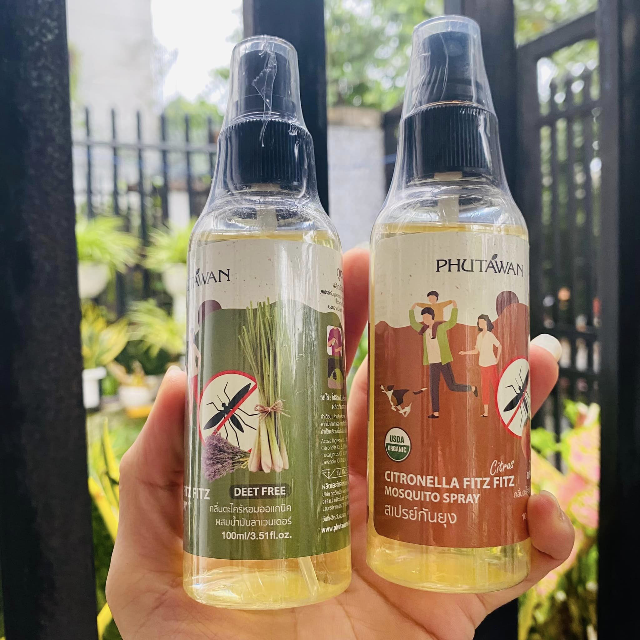 Phutawan mosquito control spray made in Thailand