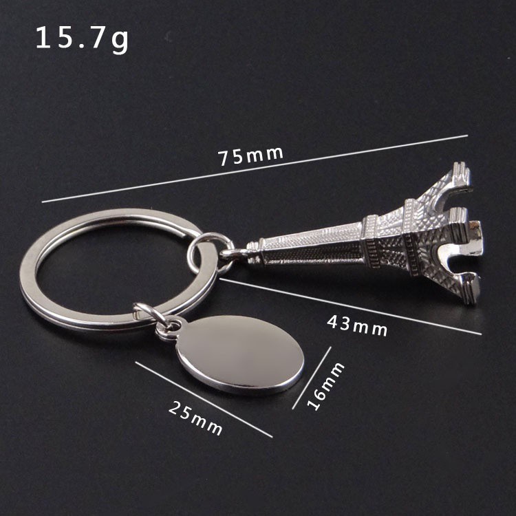 Móc Khóa Mô Hình Đồ Chơi Tháp EIffel Pari ( Chất liệu hợp kim kẽm )