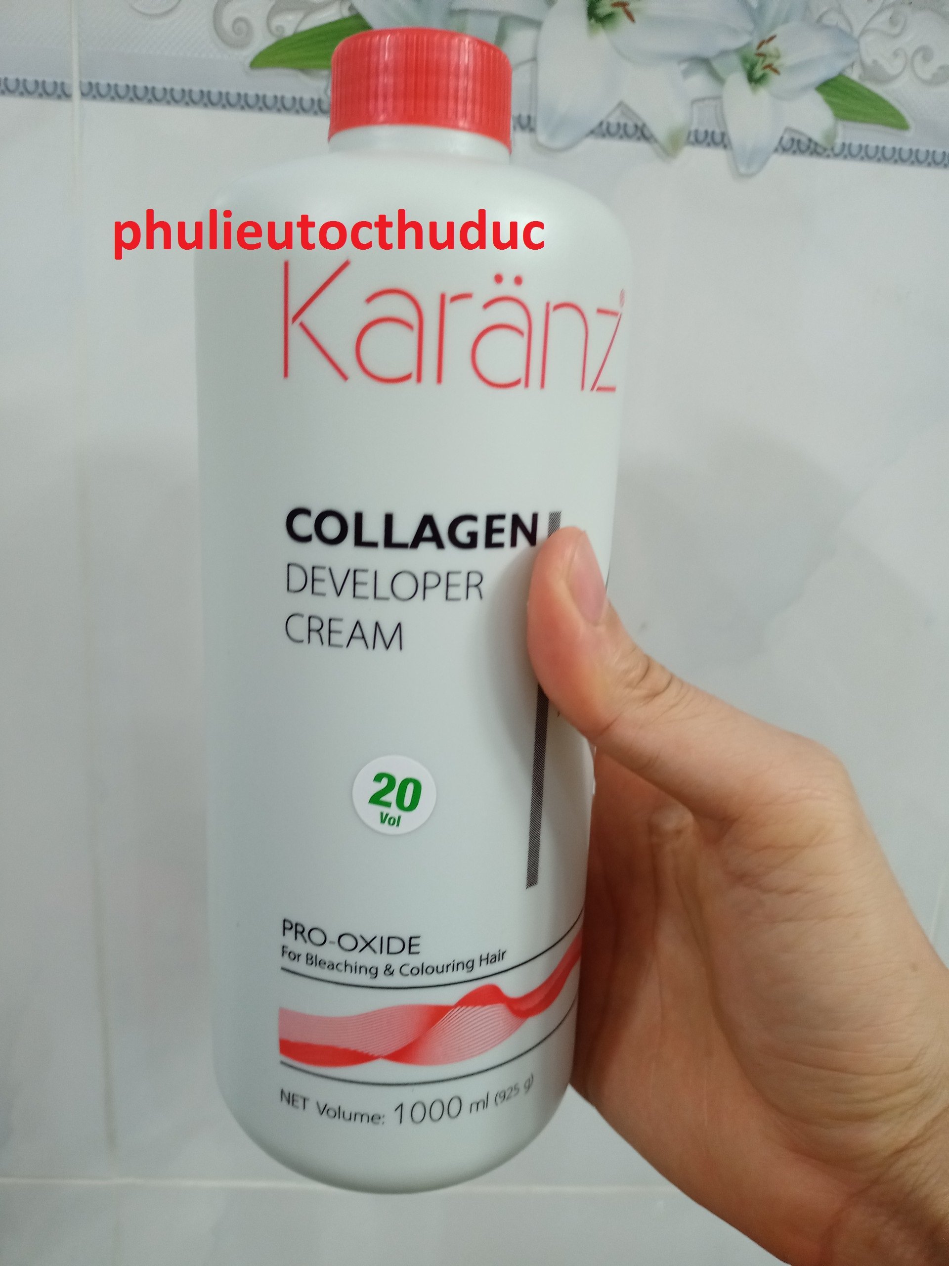Oxy Karanz chai XÁM dung dịch trợ nhuộm thể tích 1000ml